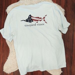 Vineyard Vines American Flag Marlin T-shirt